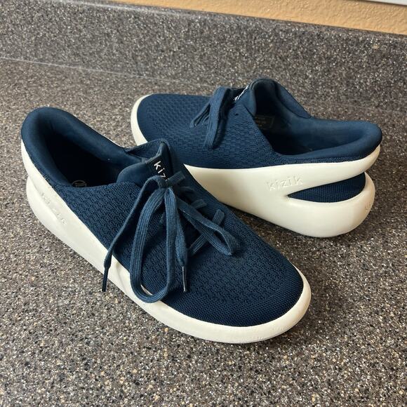 Kizik Roamer Tidepool Shoe Womens Sz 10 Blue Low Top Sneaker Hands Free Mens 8.5 - Picture 1 of 11